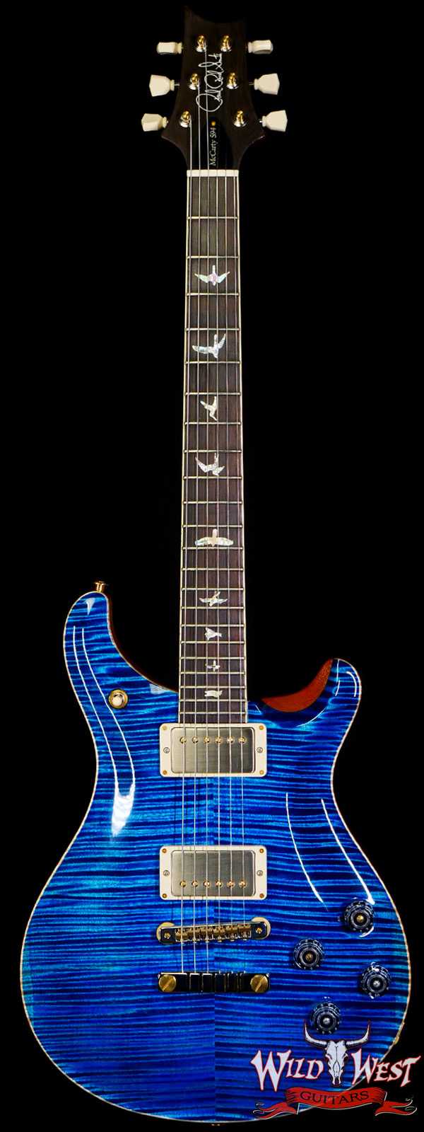 Paul Reed Smith PRS Wood Library 10 Top McCarty 594 Brazilian Rosewood Fingerboard Aquamarine