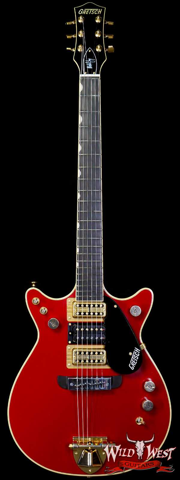Gretsch G6131-MY-RB Limited Edition Malcolm Young Signature Jet  Ebony Fingerboard Vintage Firebird Red