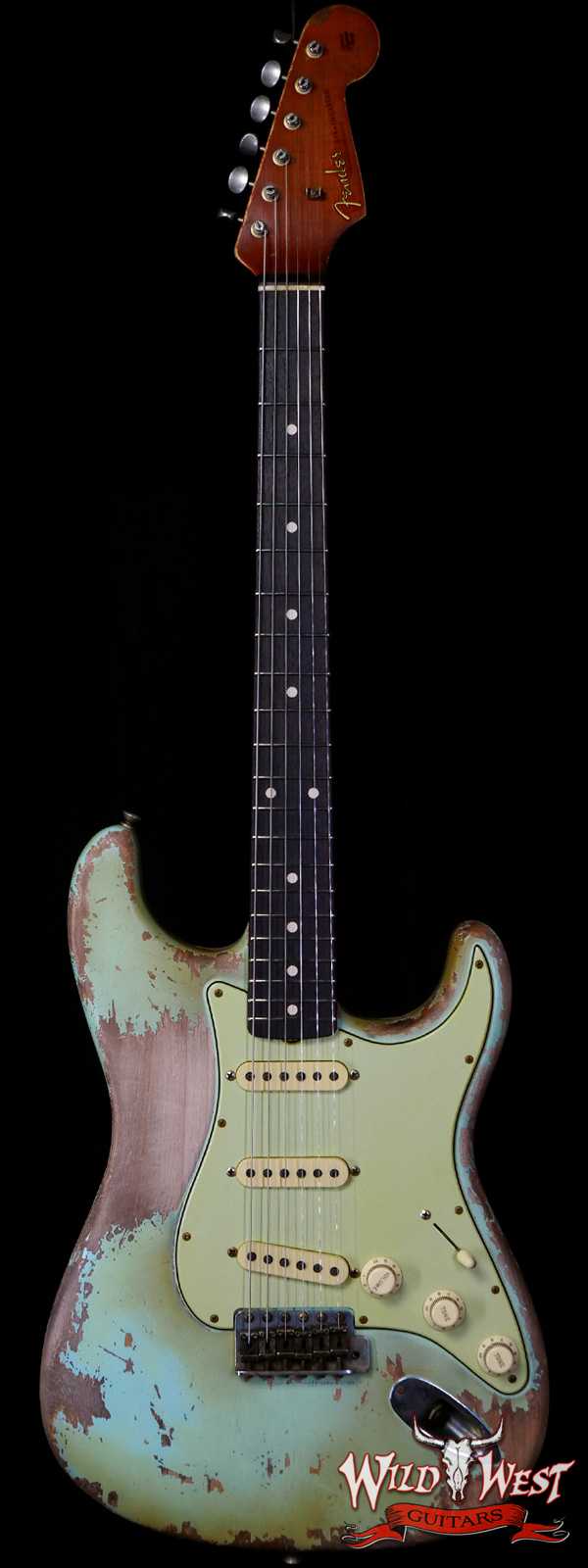 Fender Custom Shop Vincent Van Trigt Masterbuilt 1960 Stratocaster Heavy Relic Faded Surf Green