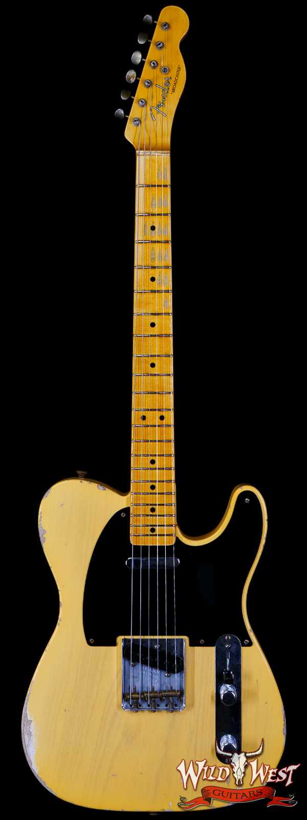 Fender Custom Shop Limited 70th Anniversary Broadcaster (Telecaster) Relic Nocaster Blonde R112304