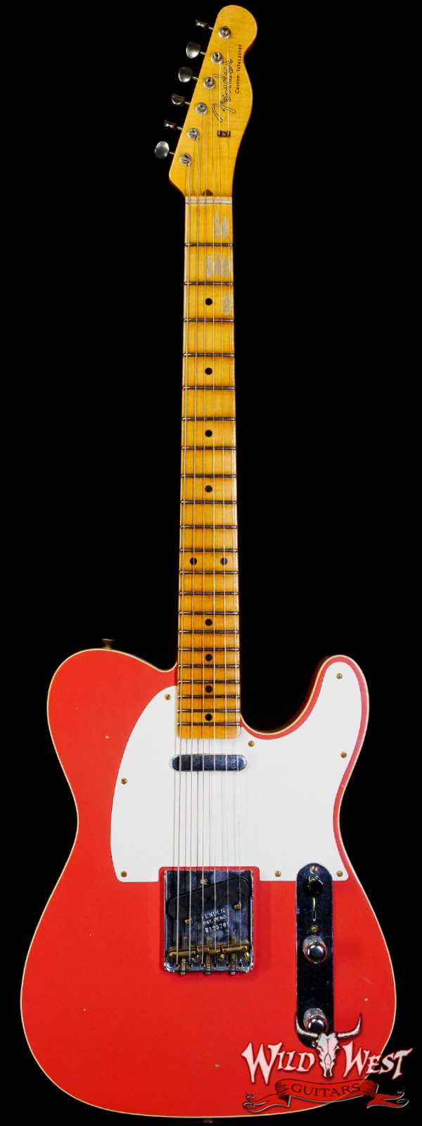 Fender Custom Shop Limited Edition 50s Twisted Telecaster Custom Flame Maple Neck Journeyman Relic Aged Tahitian Coral