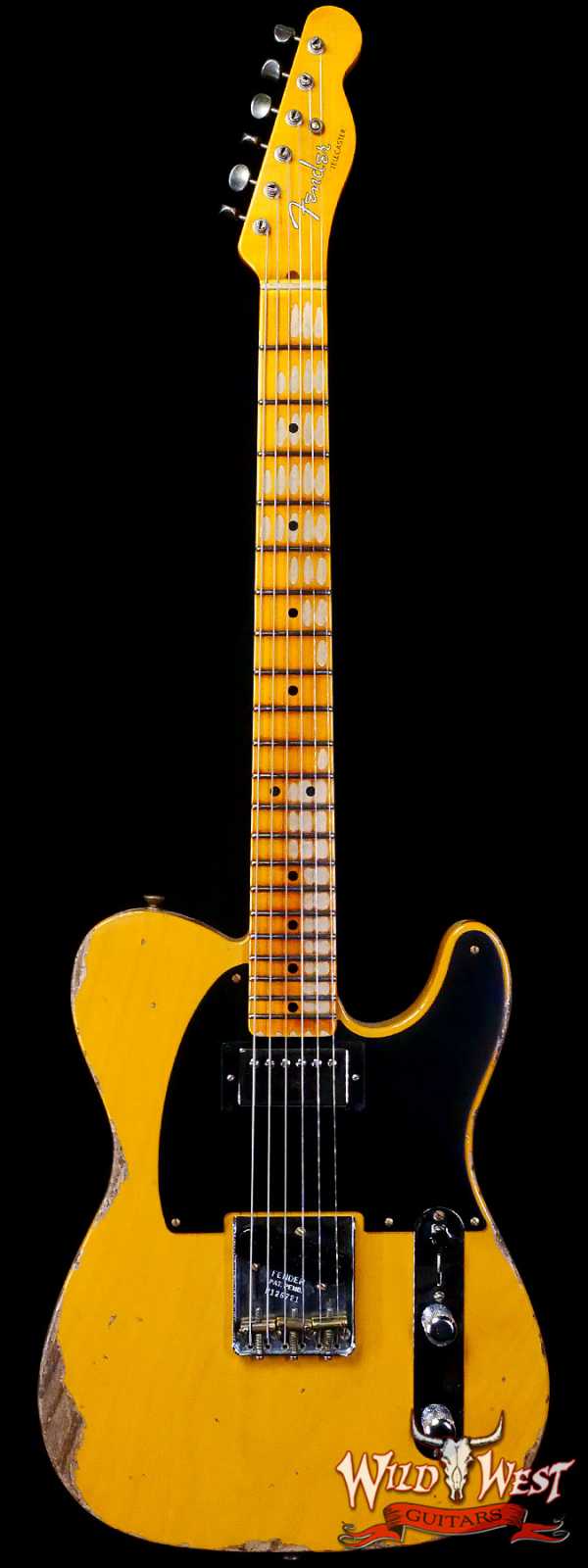 Fender Custom Shop Limited Edition 1951 Telecaster HS Hand-Wound Pickup Heavy Relic Aged Butterscotch Blonde