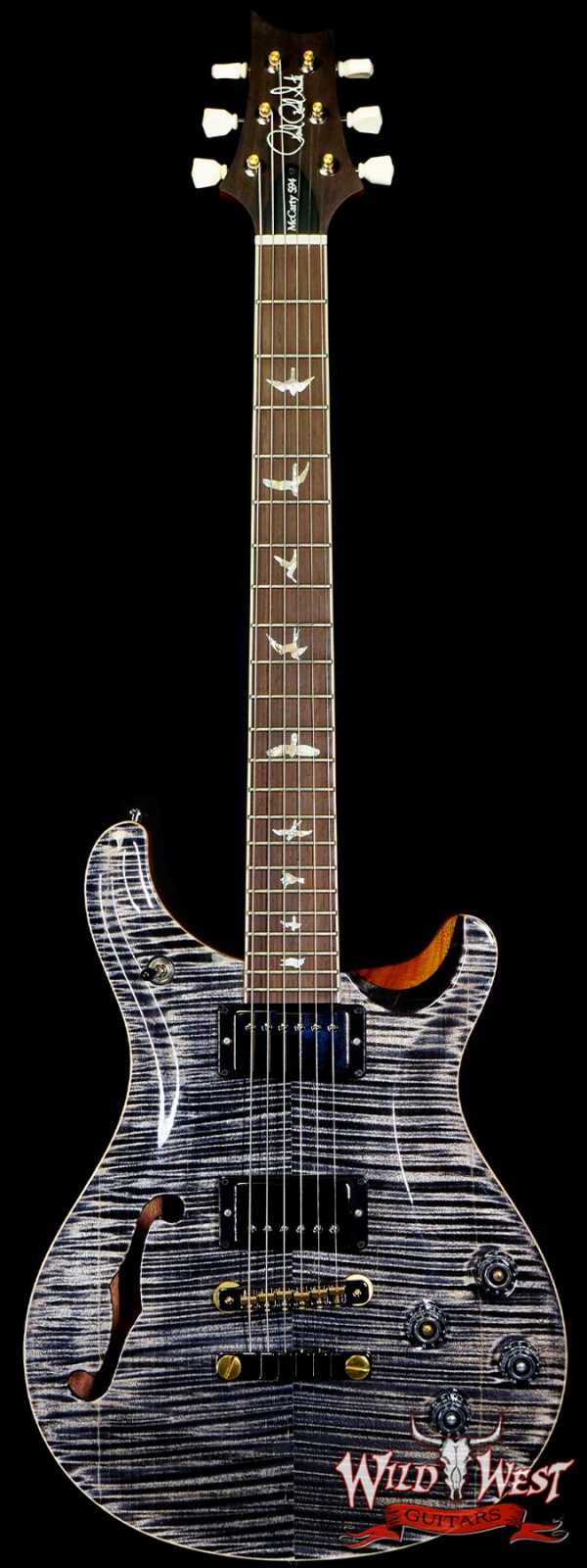 Paul Reed Smith PRS Artist Package McCarty 594 Semi-Hollow Brazilian Rosewood Fingerboard Charcoal with Natural Back