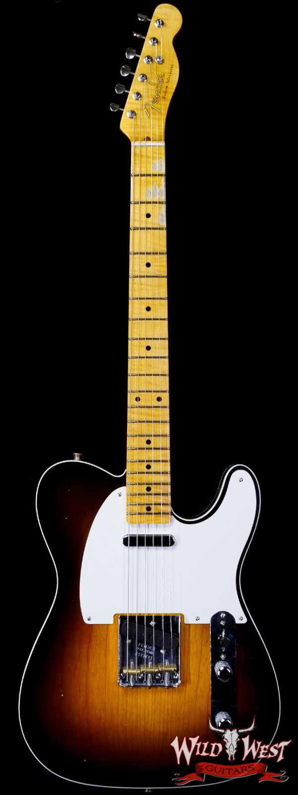 Fender Custom Shop Limited Edition ‘50s Telecaster Flame Maple Neck Hand-Wound Journeyman Relic 2 Tone Sunburst