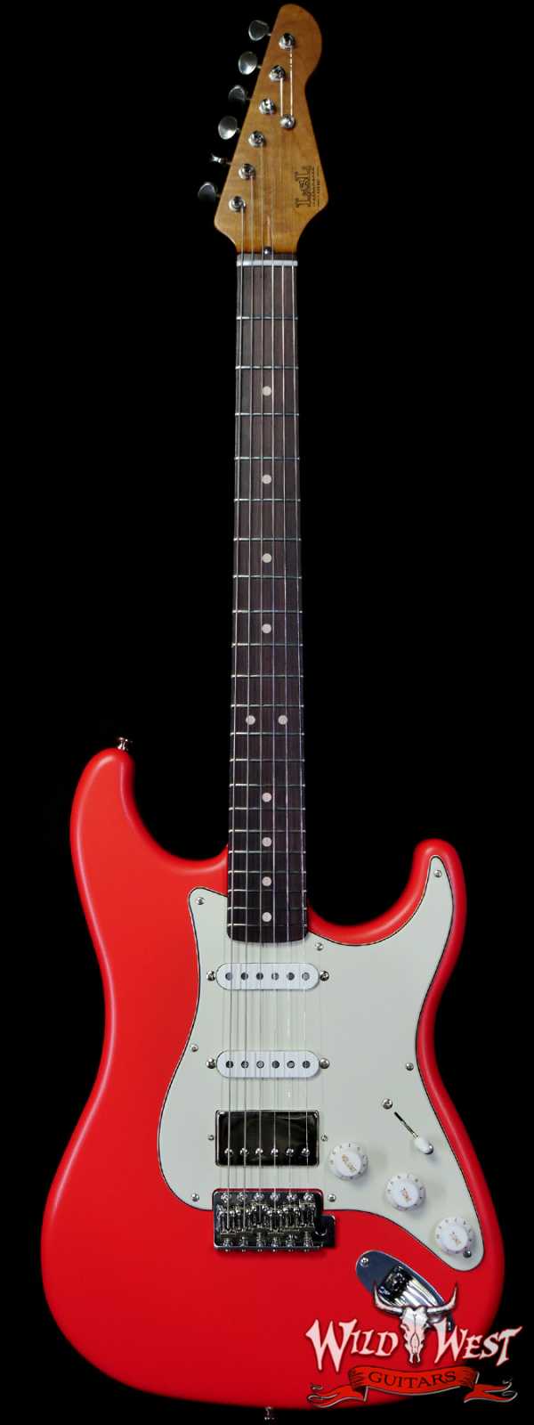 LsL Saticoy One B S Style HSS Roasted Maple Neck Rosewood Fingerboard Fiesta Red