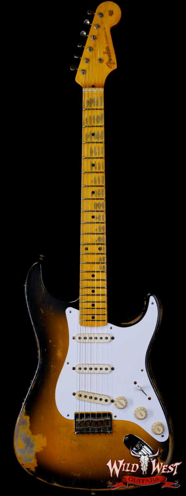 Fender Custom Shop Greg Fessler Masterbuilt 1955 Stratocaster Hardtail H/W Pickups Relic 2 Tone Sunburst 6.55 LBS