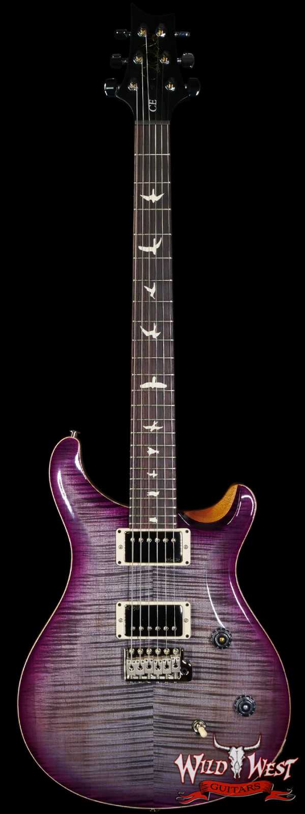 Paul Reed Smith PRS Wild West Guitars 2023 Special Run CE 24 Painted Black Neck 57/08 Pickups Faded Grey Black Purple Burst