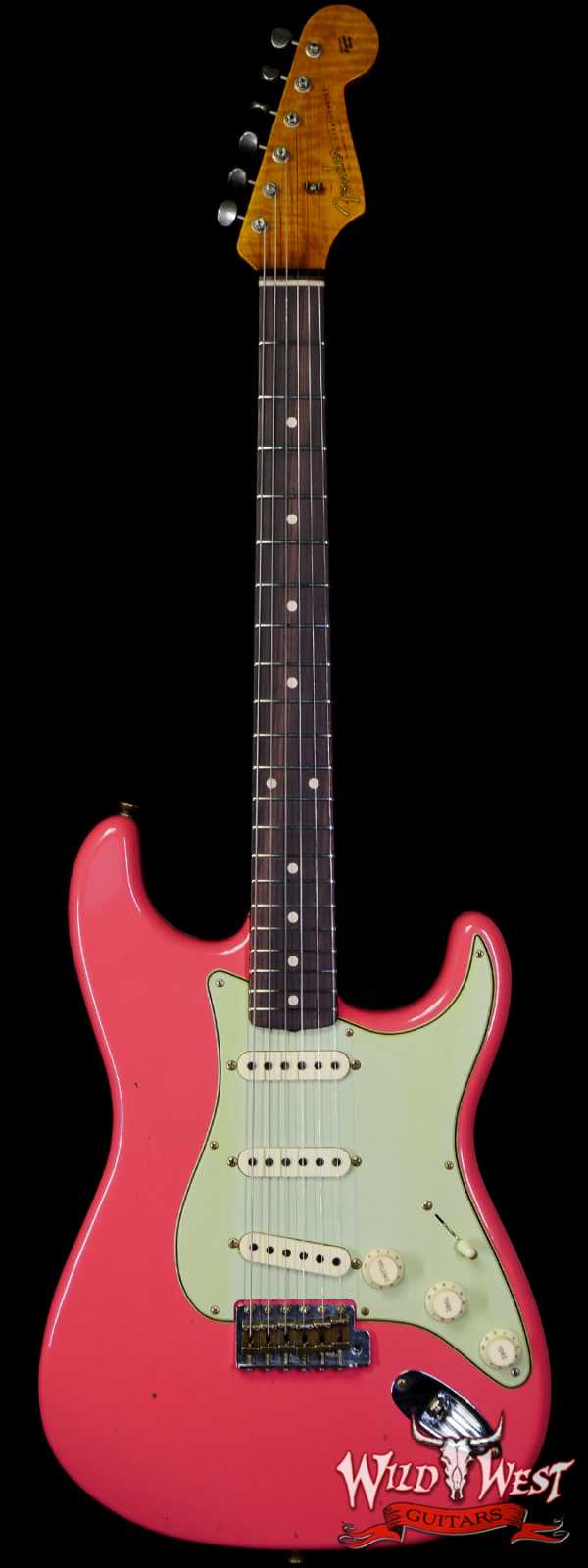 Fender Custom Shop Limited Edition 1959 59’ Special Stratocaster Flame Maple Neck Journeyman Relic Super Faded Fiesta Red