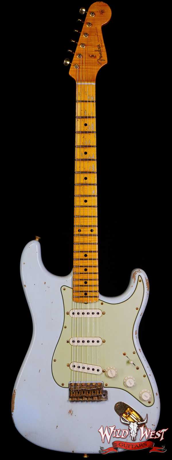 Fender Custom Shop David Brown Masterbuilt 1962 Poblano Stratocaster Josefina Hand-Wound Pickups Relic Aged Sonic Blue