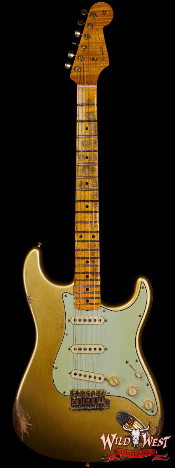 Fender Custom Shop Andy Hicks Masterbuilt 1962 Poblano Stratocaster Josefina Hand-Wound Pickups Relic Aged Aztec Gold