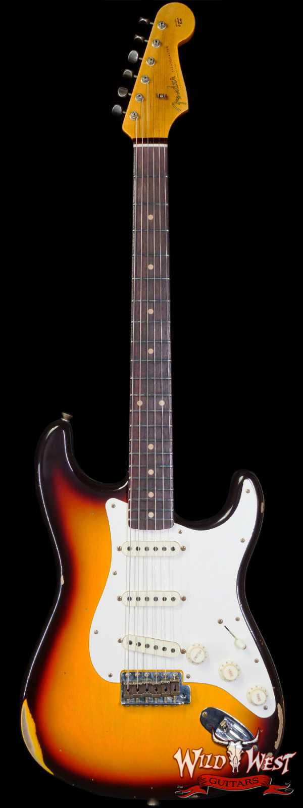 Fender Custom Shop Limited Edition 1959 59’ Stratocaster Relic Super Faded Chocolate 3-Color Sunburst