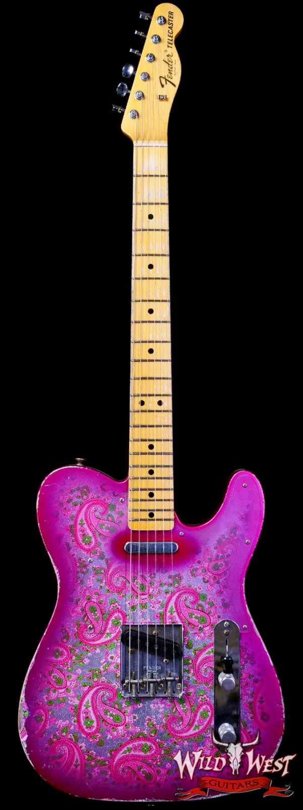 Fender Custom Shop Ron Thorn Masterbuilt 1968 Telecaster Maple Fingerboard Relic Pink Paisley