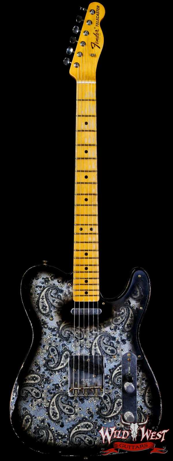 Fender Custom Shop Ron Thorn Masterbuilt 1968 Telecaster Maple Fingerboard Relic Black Paisley