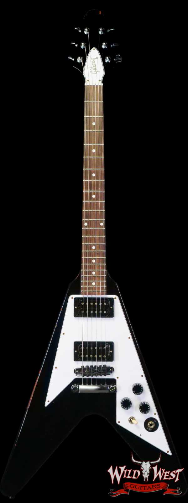 Gibson Custom Shop Artist Collection Kirk Hammett 1979 Flying V Murphy Lab Aged Ebony