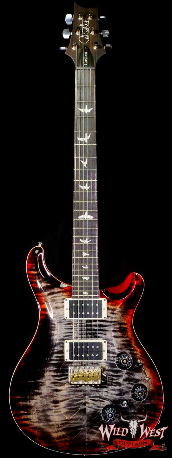Paul Reed Smith PRS Core Series Custom 24 Piezo Rosewood Fingerboard Charcoal Cherry Burst