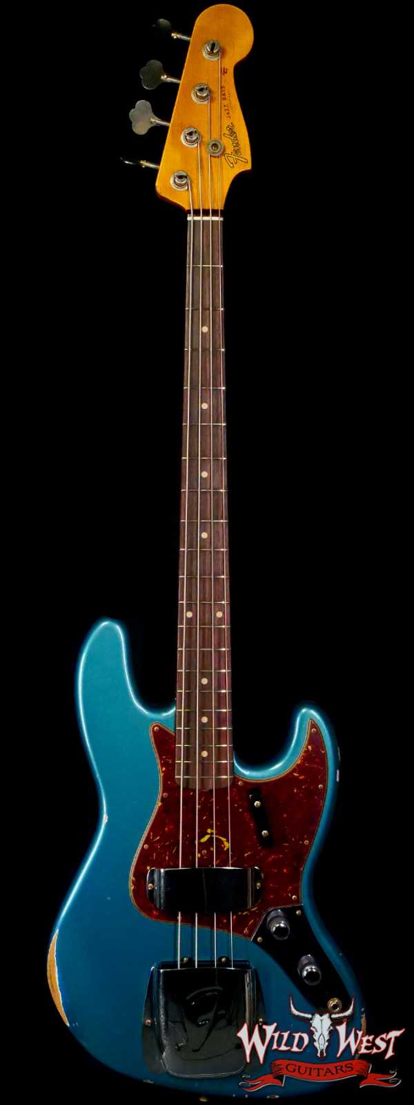 Fender Custom Shop Limited Edition 60 J-Bass 1960 Jazz Bass Hand-Wound Pickups Relic Aged Ocean Turquoise