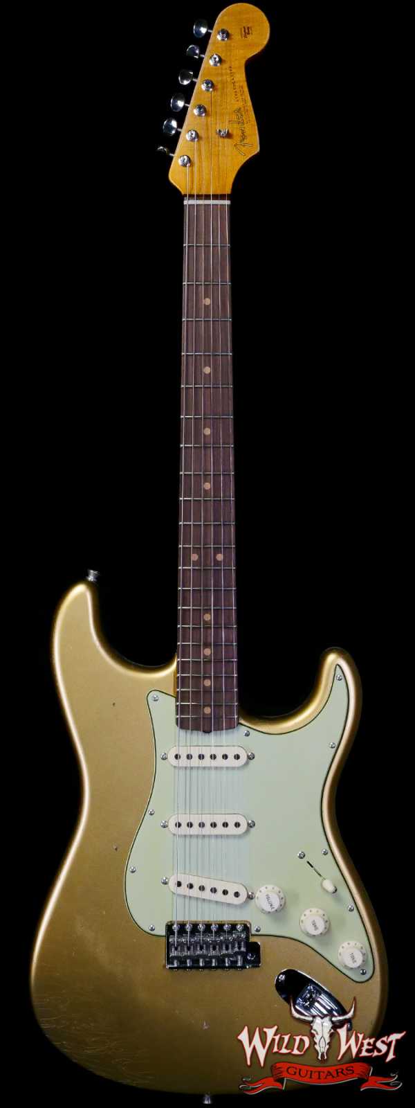 Fender Custom Shop Limited Edition 1964 Stratocaster Hand-Wound Pickups Closet Classic Hardware Journeyman Relic Aged Aztec Gold