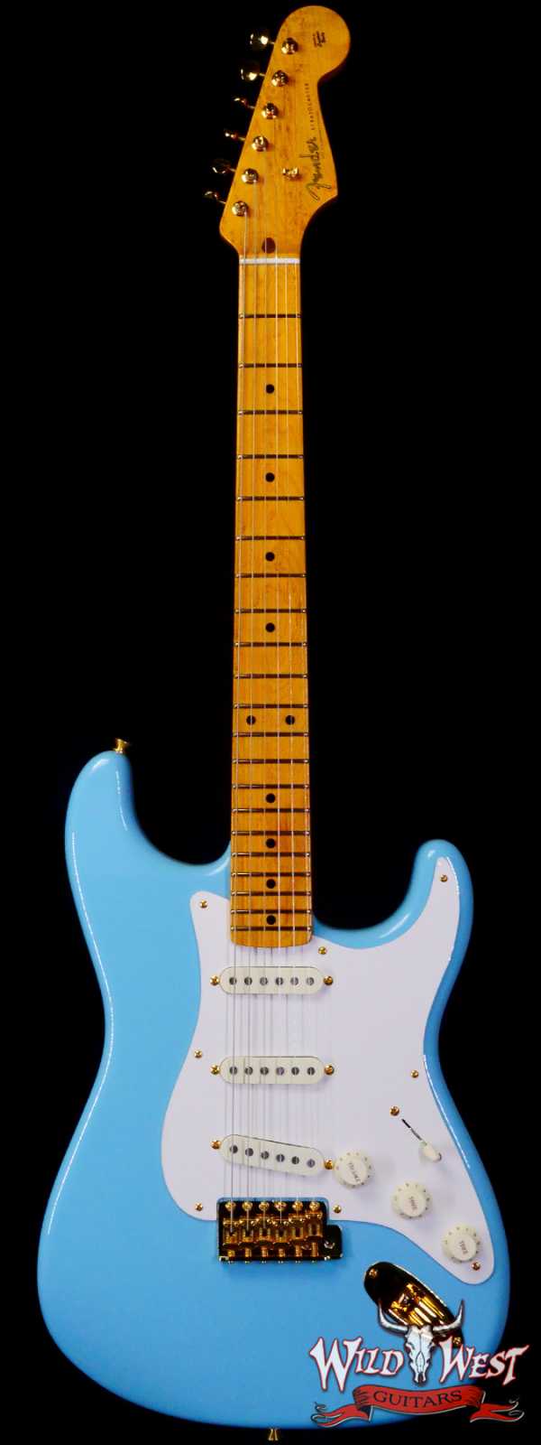 Fender Custom Shop 1959 Stratocaster Birdseye Maple Neck NOS Daphne Blue with Gold Hardware