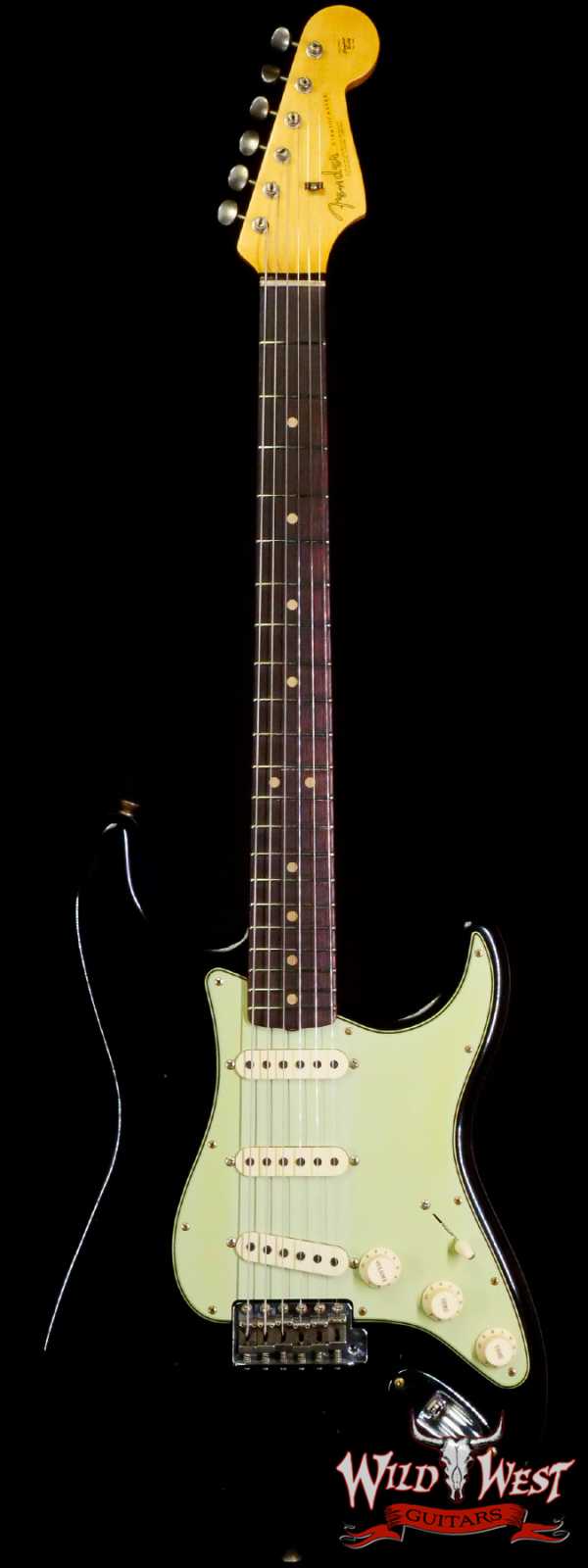 Fender Custom Shop 1963 Stratocaster Hand-Wound Pickups Journeyman Relic Black