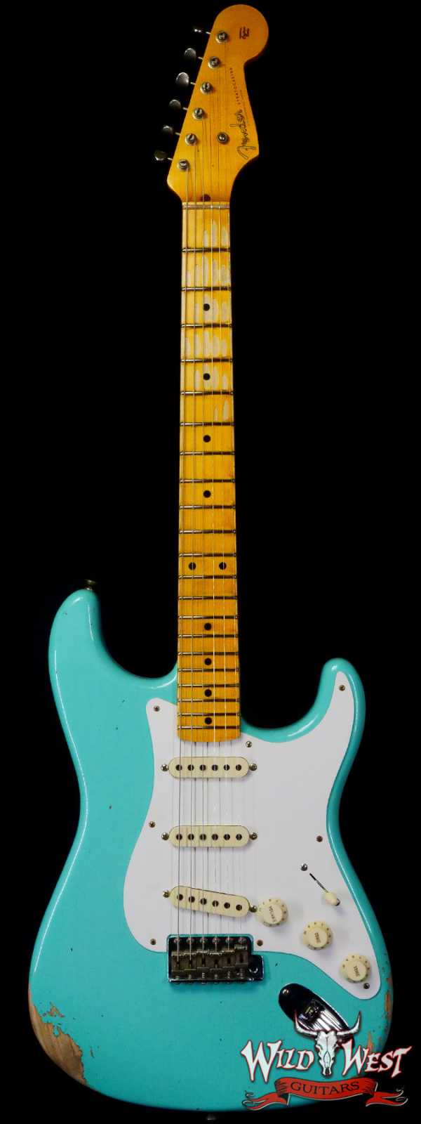 Fender Custom Shop 1956 Stratocaster Hand-Wound Pickups Relic Faded Sea Foam Green