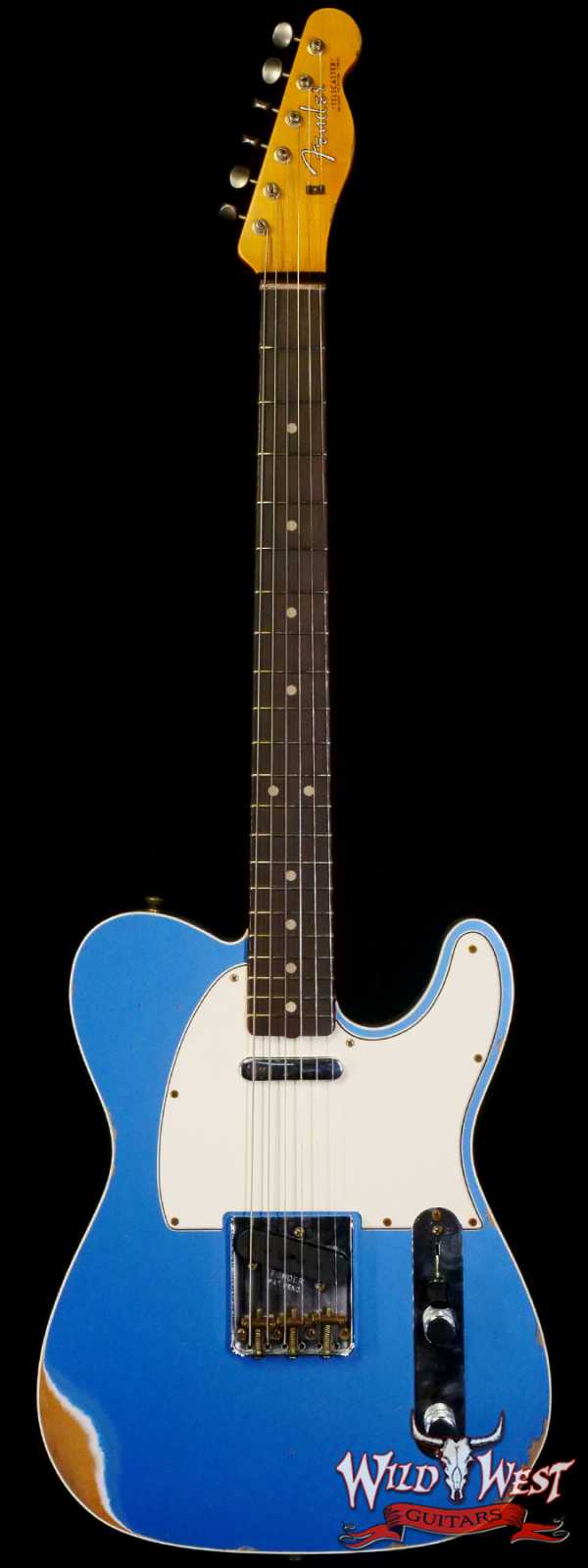 Fender Custom Shop 1962 Telecaster Custom Rosewood Slab Board Hand-Wound Pickups Relic Lake Placid Blue