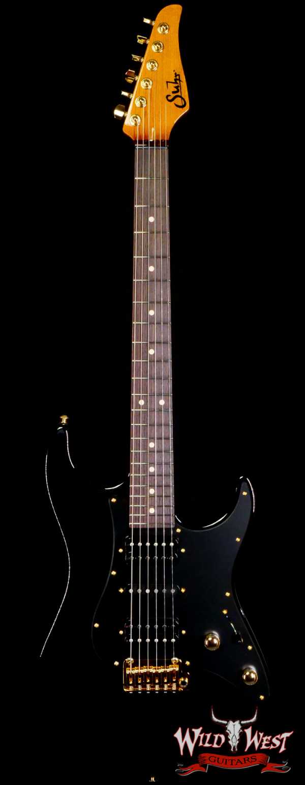 Suhr Custom Roasted Swamp Ash Standard HSH Indian Rosewood Fingerboard with Roasted Maple Neck Black
