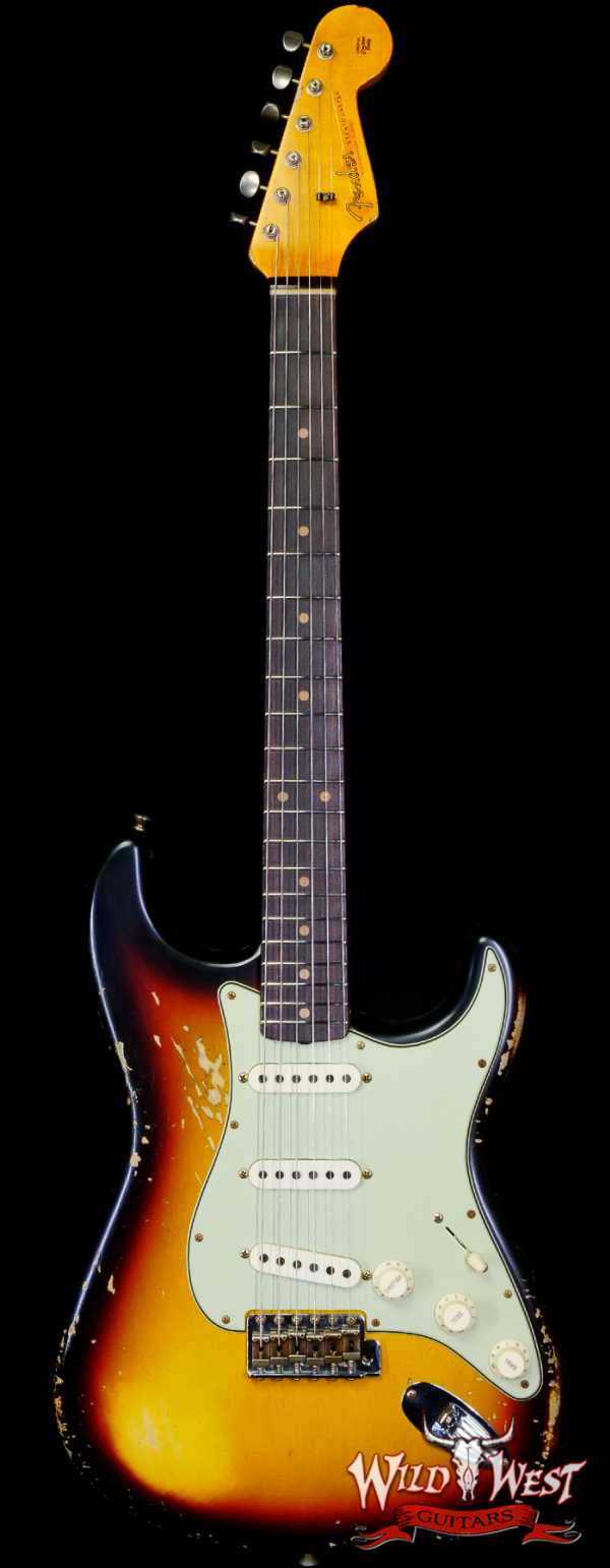 Fender Custom Shop 1961 Stratocaster Heavy Relic Super Faded Aged 3 Tone Sunburst