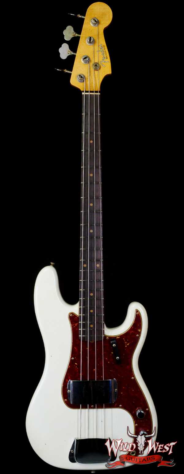 Fender Custom Shop 1963 Precision Bass P-Bass Journeyman Relic Aged Olympic White