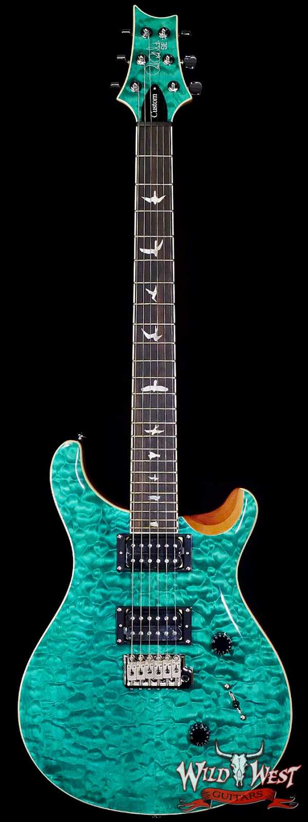 Paul Reed Smith PRS SE Custom 24 Quilt Turquoise F050465