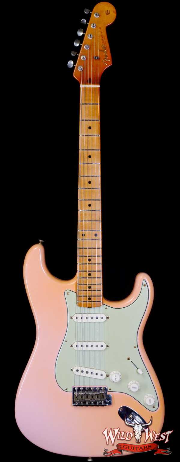 Fender Custom Shop Dale Wilson Masterbuilt 1959 ‘59 Stratocaster Flame Maple Neck Josefina Hand-Wound Pickups Pre-Relic Aged Shell Pink
