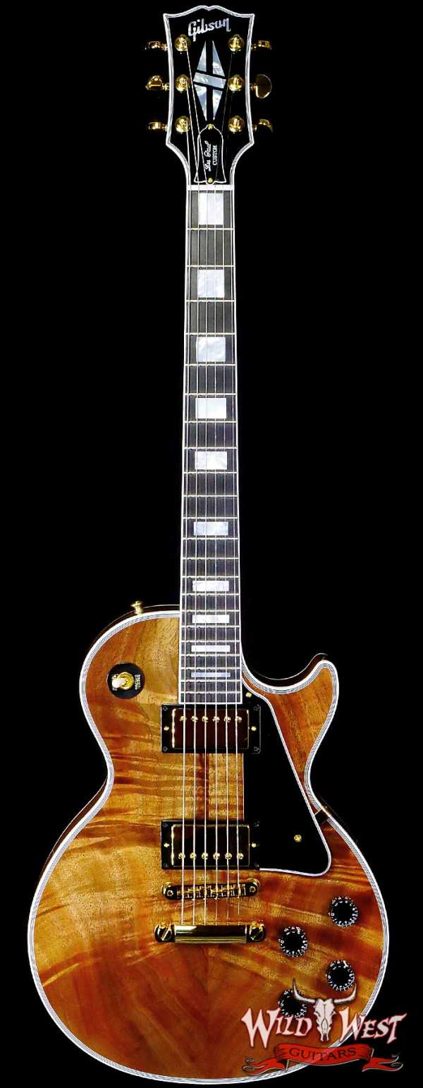 Gibson Custom Shop M2M Koa Top Les Paul Custom Natural