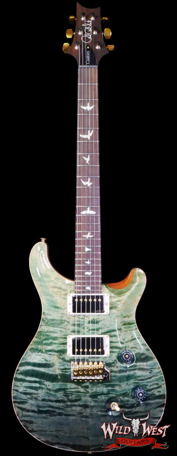 Paul Reed Smith PRS Wood Library 10 Top Quilt Custom 24 Brazilian Rosewood Fingerboard Trampas Green Fade