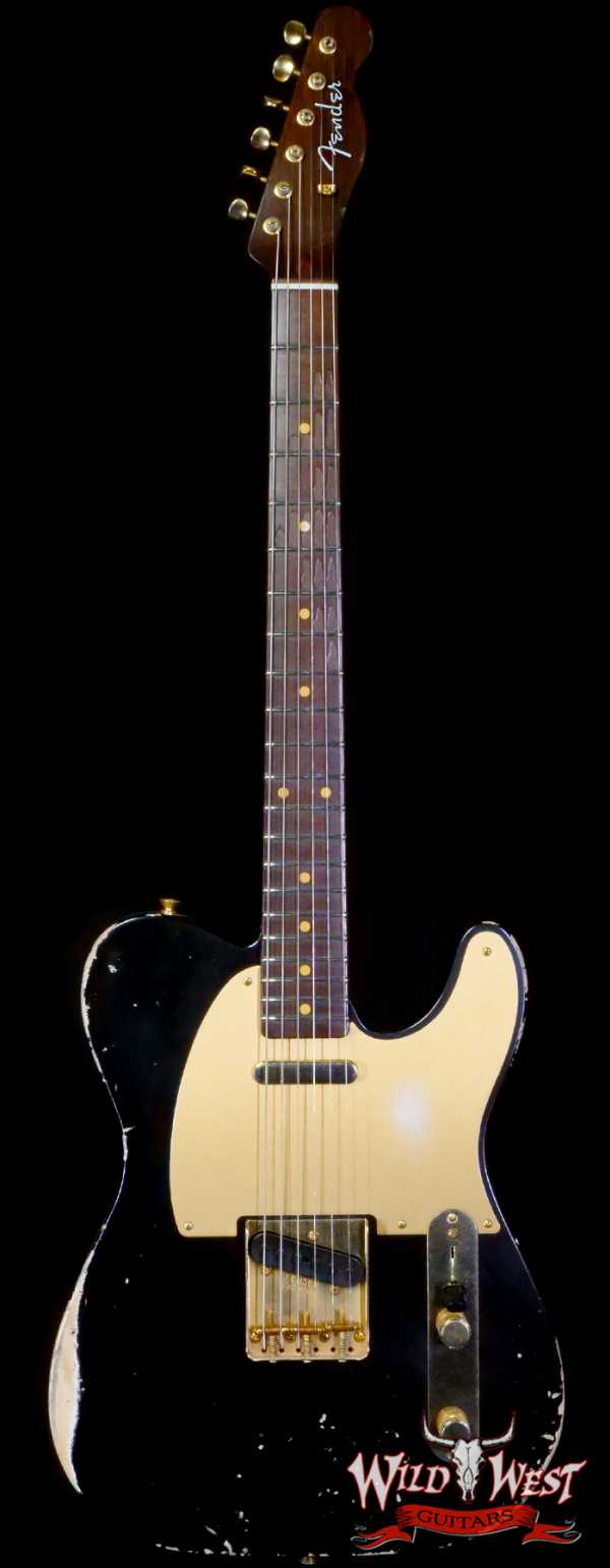 Fender Custom Shop Kyle McMillin Masterbuilt 1959 Telecaster Brazilian Rosewood Neck Relic Black