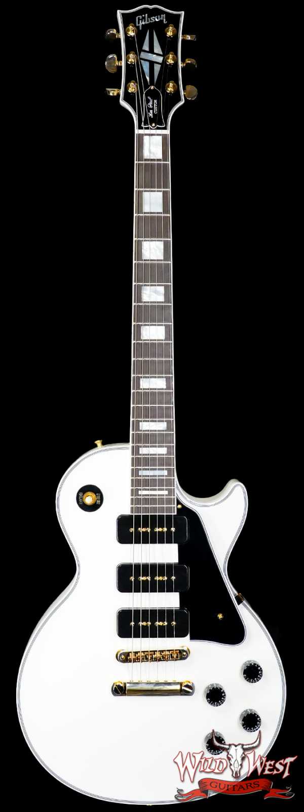 Gibson Custom Shop M2M Treble P90 Les Paul Custom Ebony Fingerboard VOS Alpine White (Blem)