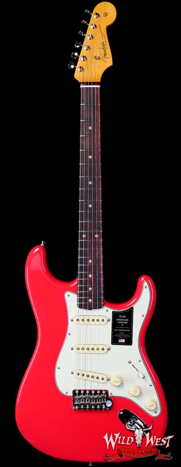 Fender American Vintage II 1961 Stratocaster Rosewood Fingerboard Fiesta Red