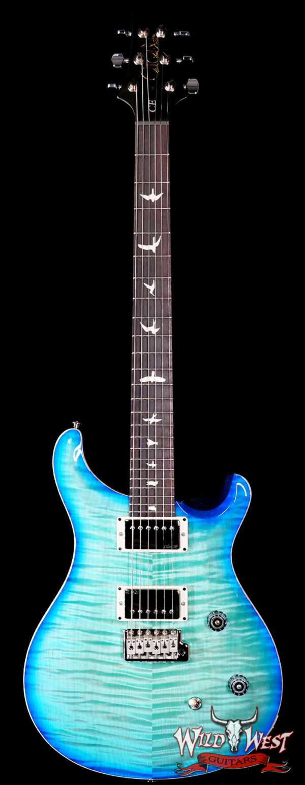 Paul Reed Smith PRS Wild West Guitars Special Run CE 24 Painted Black Neck 57/08 Covered Pickups Makena Blue 7.80 LBS