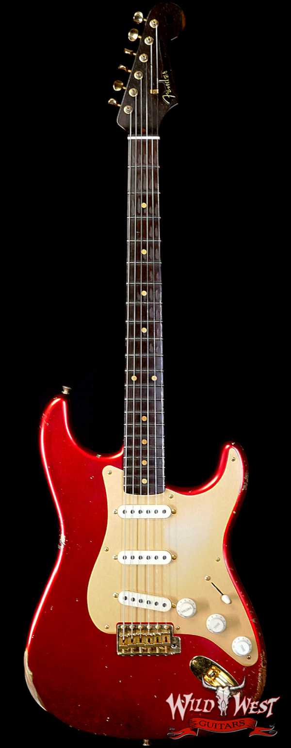 Fender Custom Shop Kyle McMillin Masterbuilt 1957 Stratocaster Brazilian Rosewood Neck Relic Candy Apple Red (US Only / No International Shipping)