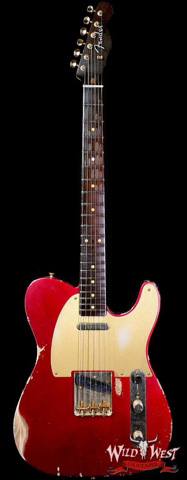 Fender Custom Shop Kyle McMillin Masterbuilt 1959 Telecaster Brazilian Rosewood Neck Relic Candy Apple Red 7.55 LBS (US Only / No International Shipping)