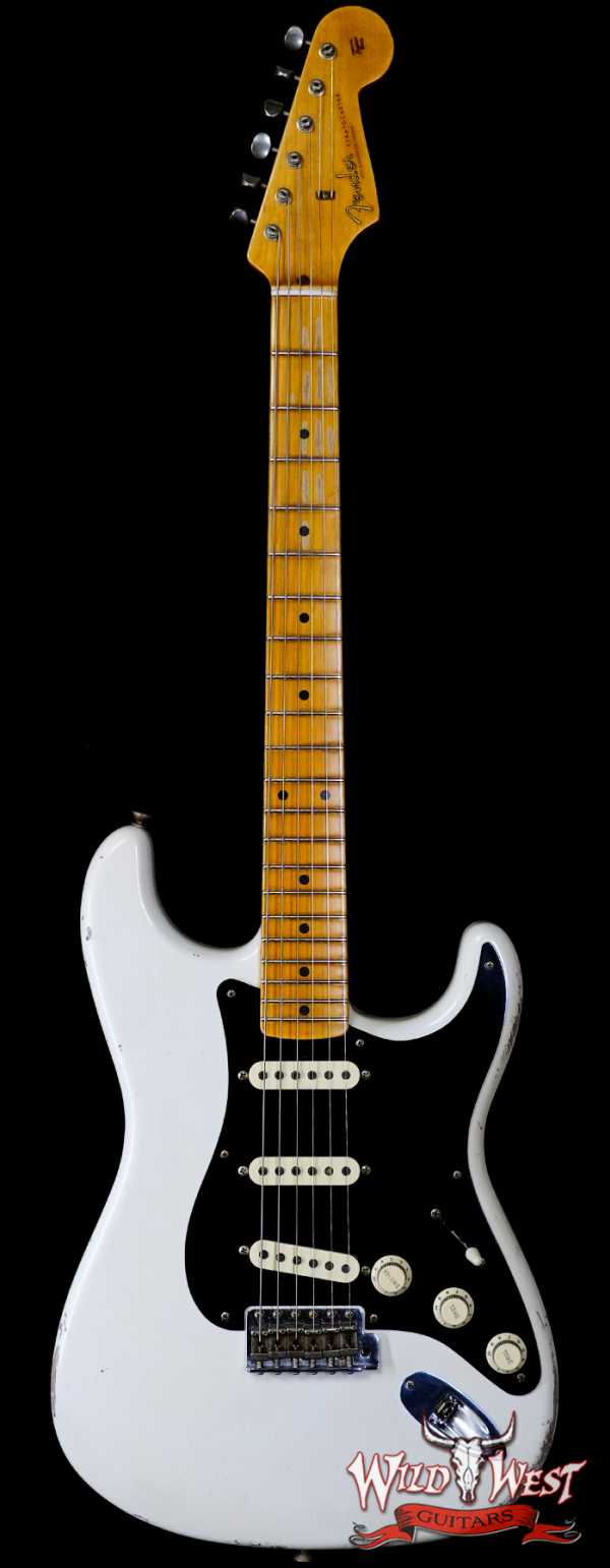 Fender Custom Shop Todd Krause Masterbuilt 1956 Stratocaster Josefina Handwound Pickups Journeyman Relic Olympic White 7.20 LBS