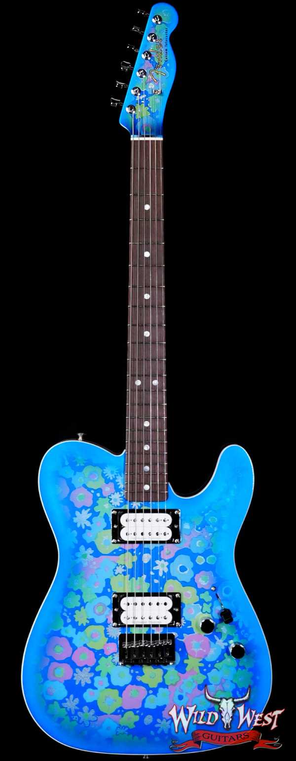 Fender Custom Shop Paul Waller Masterbuilt 1967 Telecaster Custom HH NOS Blue Floral Blue Flower 7.50 LBS