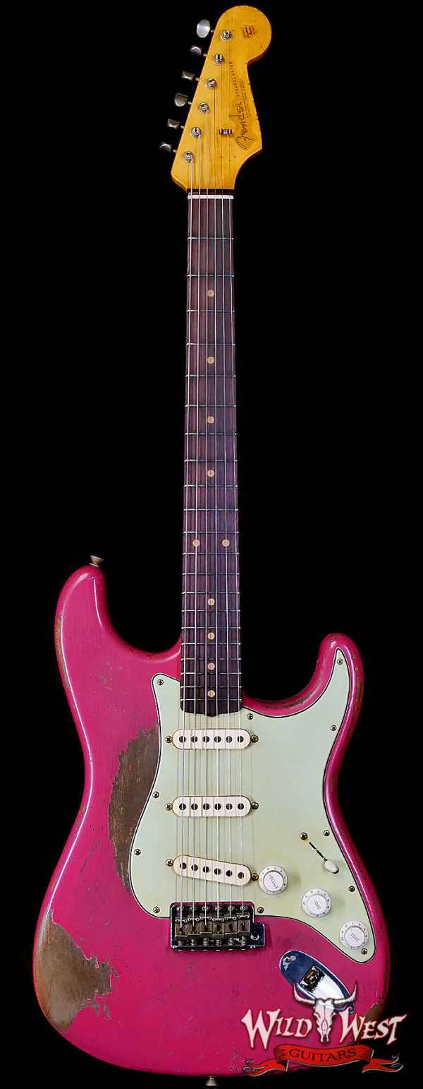 Fender Custom Shop Greg Fessler Masterbuilt 1963 Stratocaster Josefina Hand-Wound Pickups Relic Faded Dakota Red 7.45 LBS