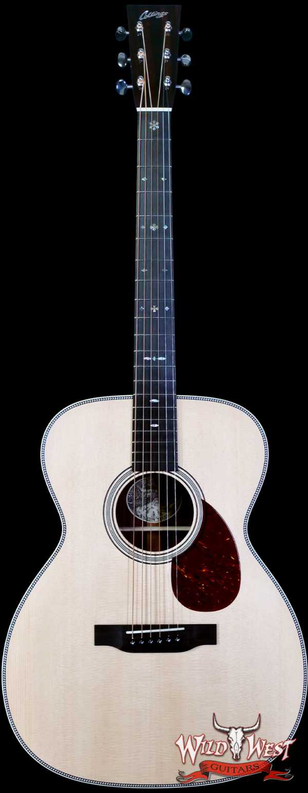 Collings OM Series OM2H Sitka Spruce Top East Indian Rosewood Back & Sides 45 Style Snowflake Inlays Natural 4.30 LBS