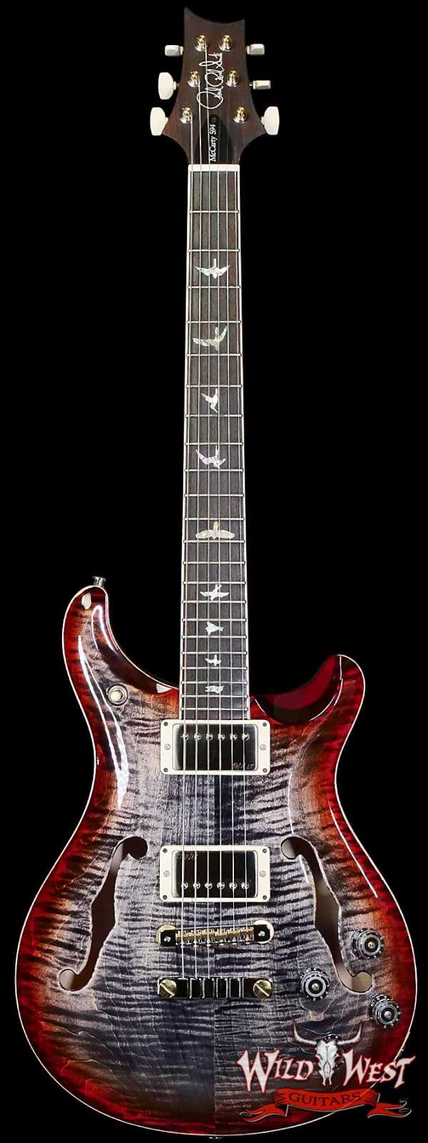 Paul Reed Smith PRS Core Series McCarty 594 Hollowbody II HBII594 Rosewood Fingerboard Charcoal Cherry Burst 5.75 LBS