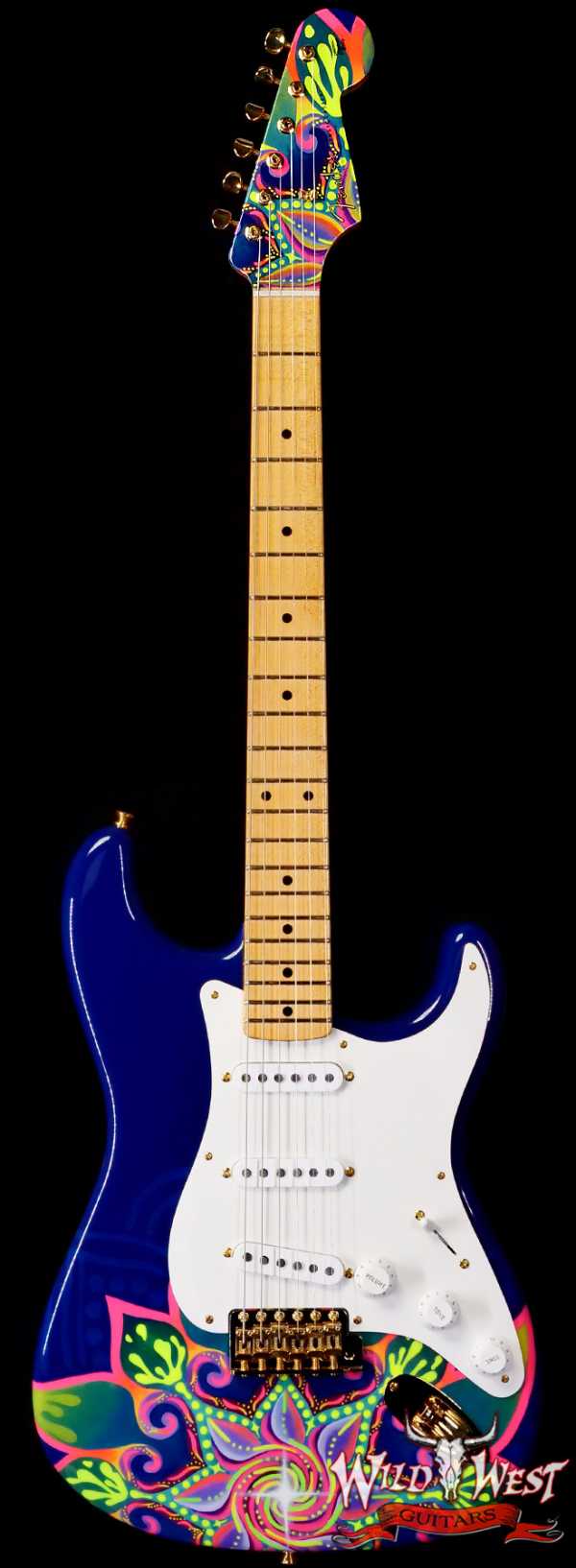 Fender Custom Shop Greg Fessler Masterbuilt  Blacklight 68 Stratocaster Artwork Hand Painted by Madison Roy 7.60 LBS