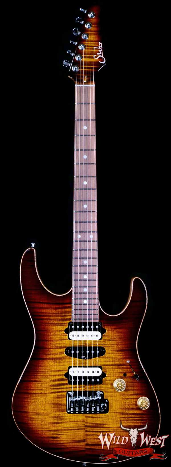 Suhr Custom Modern HSH with Blower Switch Flame Maple Top Bengal Burst 7.30 LBS