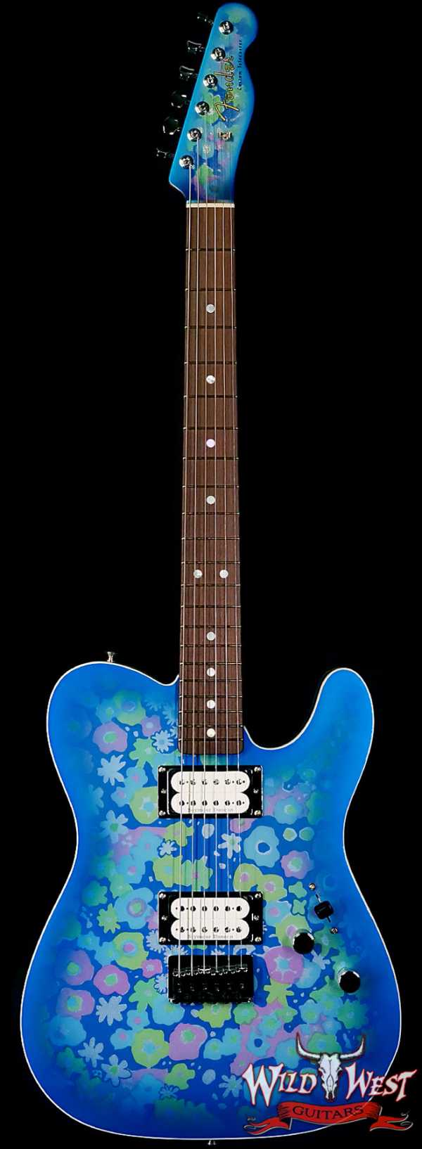 Fender Custom Shop Paul Waller Masterbuilt 1967 Telecaster Custom HH NOS Blue Floral Blue Flower 7.25 LBS