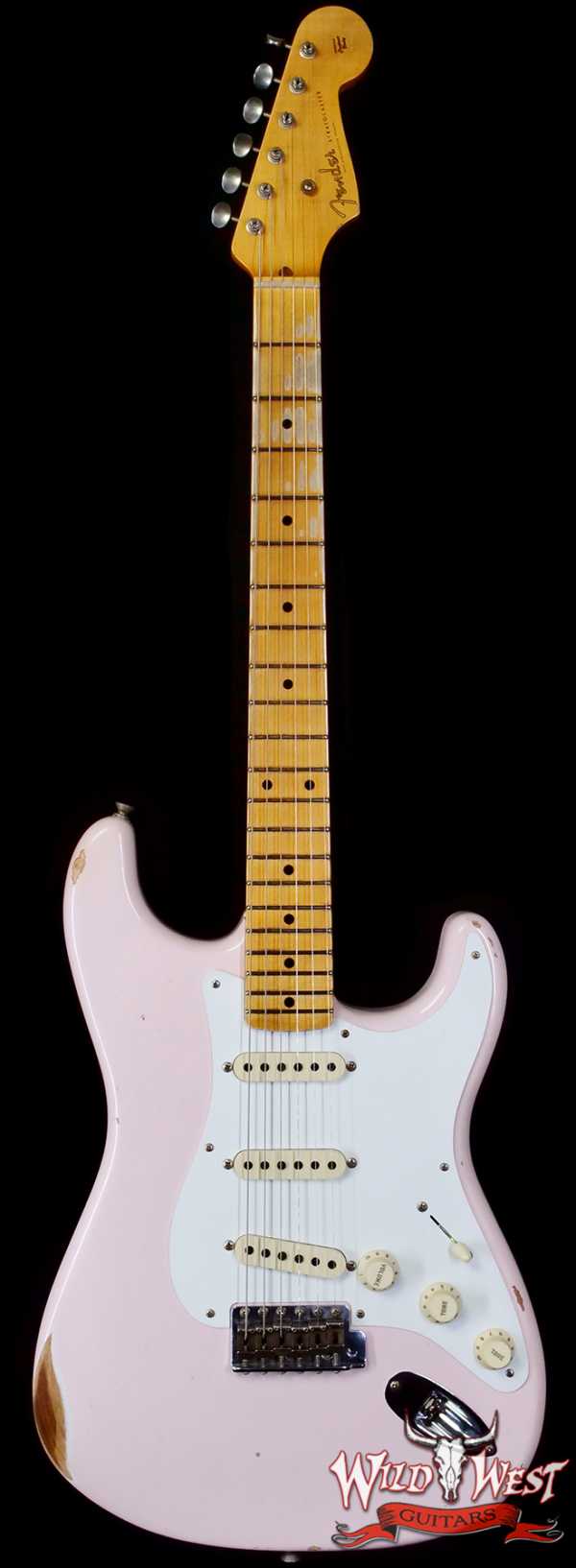 Fender Custom Shop 1956 Ash Stratocaster Hand-Wound Pickups Relic Faded Shell Pink