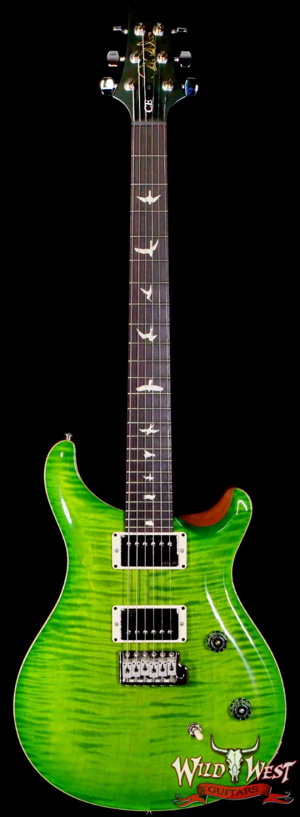 Paul Reed Smith PRS Wild West Guitars Special Run CE 24 Painted Black Neck 57/08 Covered Pickups Eriza Verde 7.55 LBS