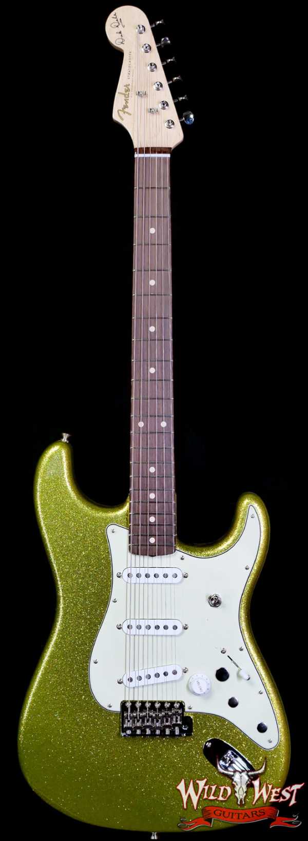 Fender Custom Shop Dick Dale Stratocaster AA Birdseye Maple Neck Rosewood Fingerboard NOS Chartreuse Sparkle 7.65 LBS