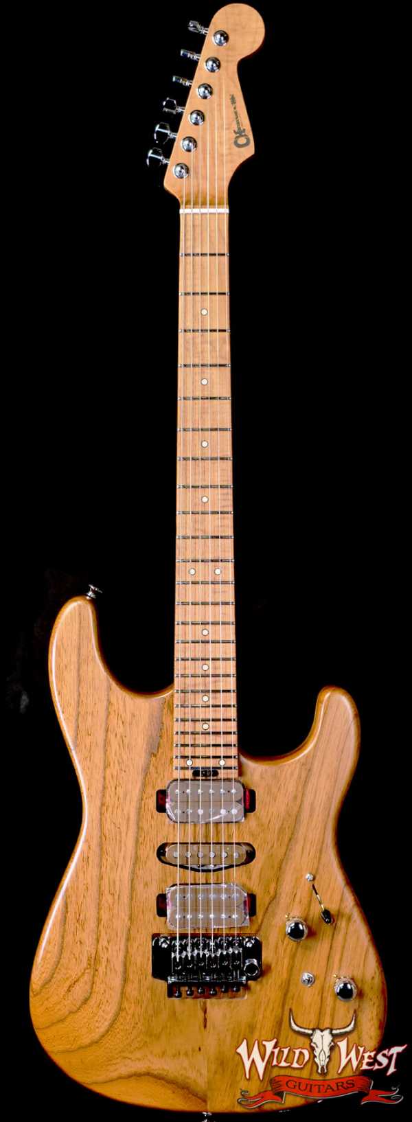 Charvel Custom Shop Guthrie Govan USA Signature HSH Caramelized Ash Body Caramelized Flame Maple Fingerboard Natural 7.30 LBS